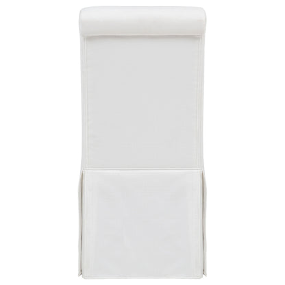 Shawna Upholstered Skirted Side Chair White (Set of 2)
