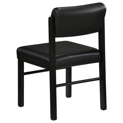 Kehoe Upholstered Dining Side Chair Black (Set of 2)