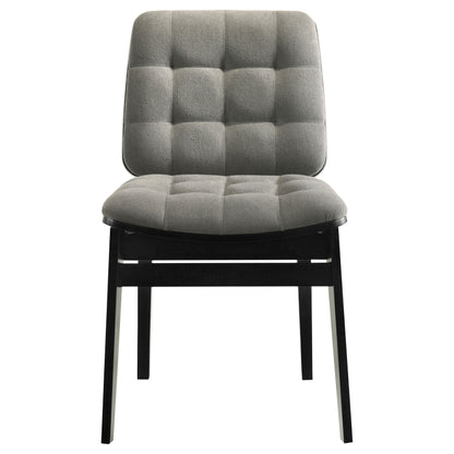 Hamlyn 5-piece Round Wood Dining Set Grey and Black