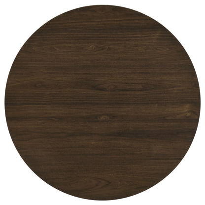 Hamlyn 5-piece Round Wood Dining Set Wheat and Walnut