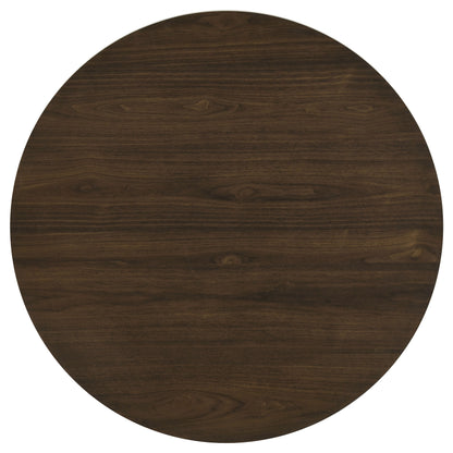 Hamlyn 5-piece Round Wood Dining Set Walnut