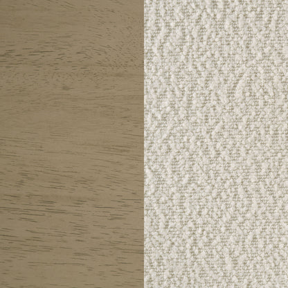 Kehoe Upholstered Dining Side Chair Cream and Natural Oak (Set of 2)