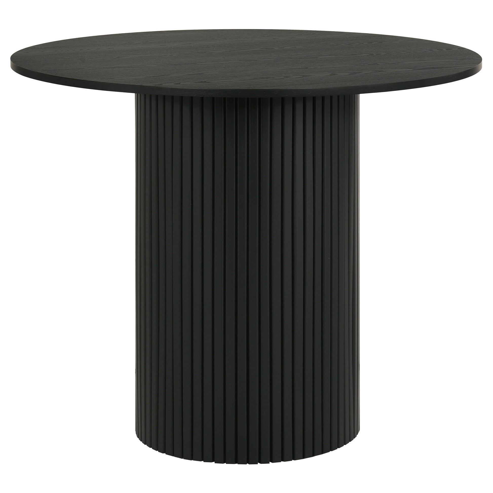 Hamlyn 5-piece Round Wood Counter Height Dining Set Grey and Black