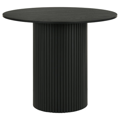 Hamlyn 5-piece Round Wood Counter Height Dining Set Grey and Black