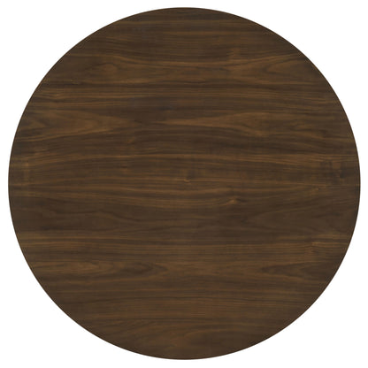 Hamlyn 5-piece Round Wood Counter Height Dining Set Cream and Walnut