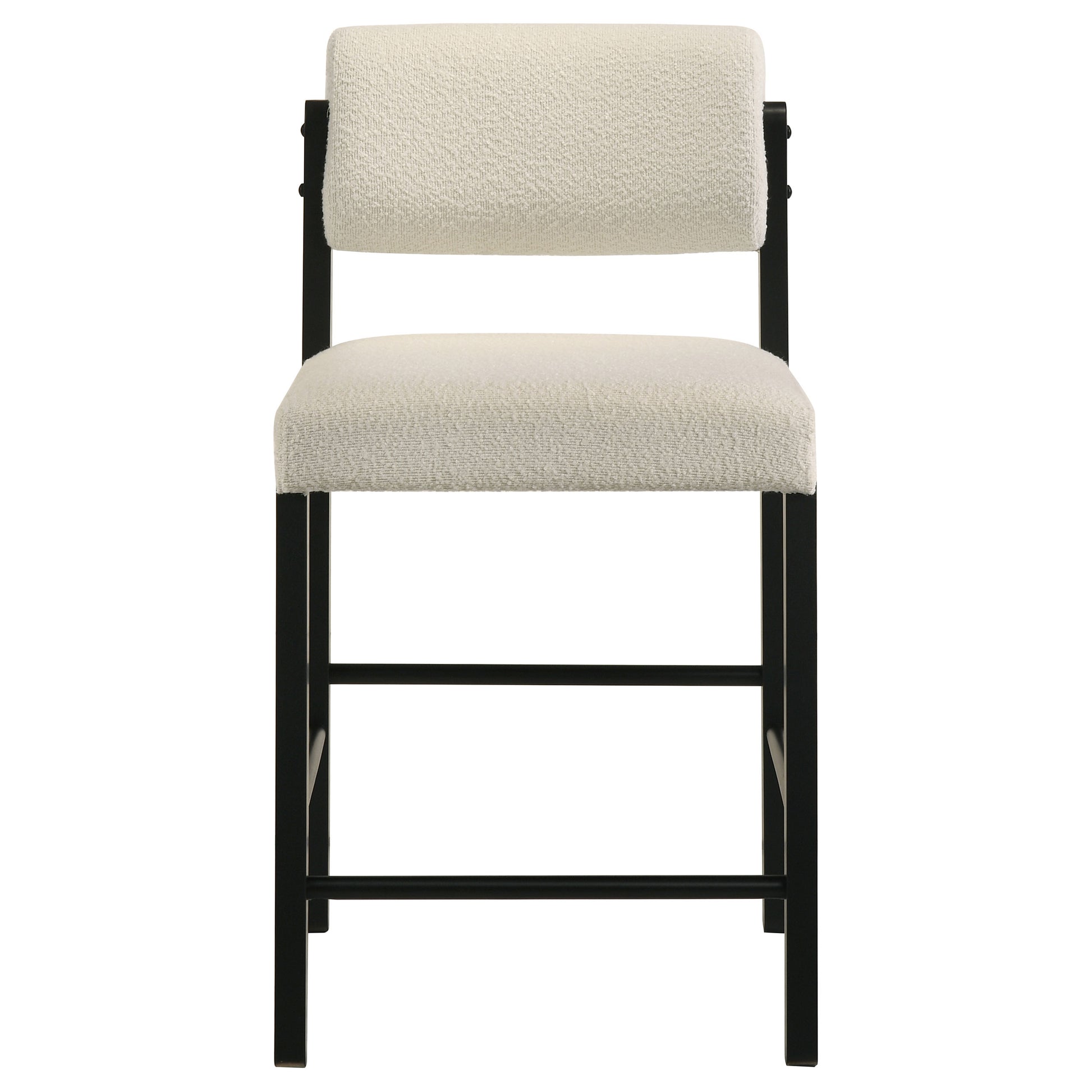 Kehoe Upholstered Counter Height Chair Cream and Black (Set of 2)