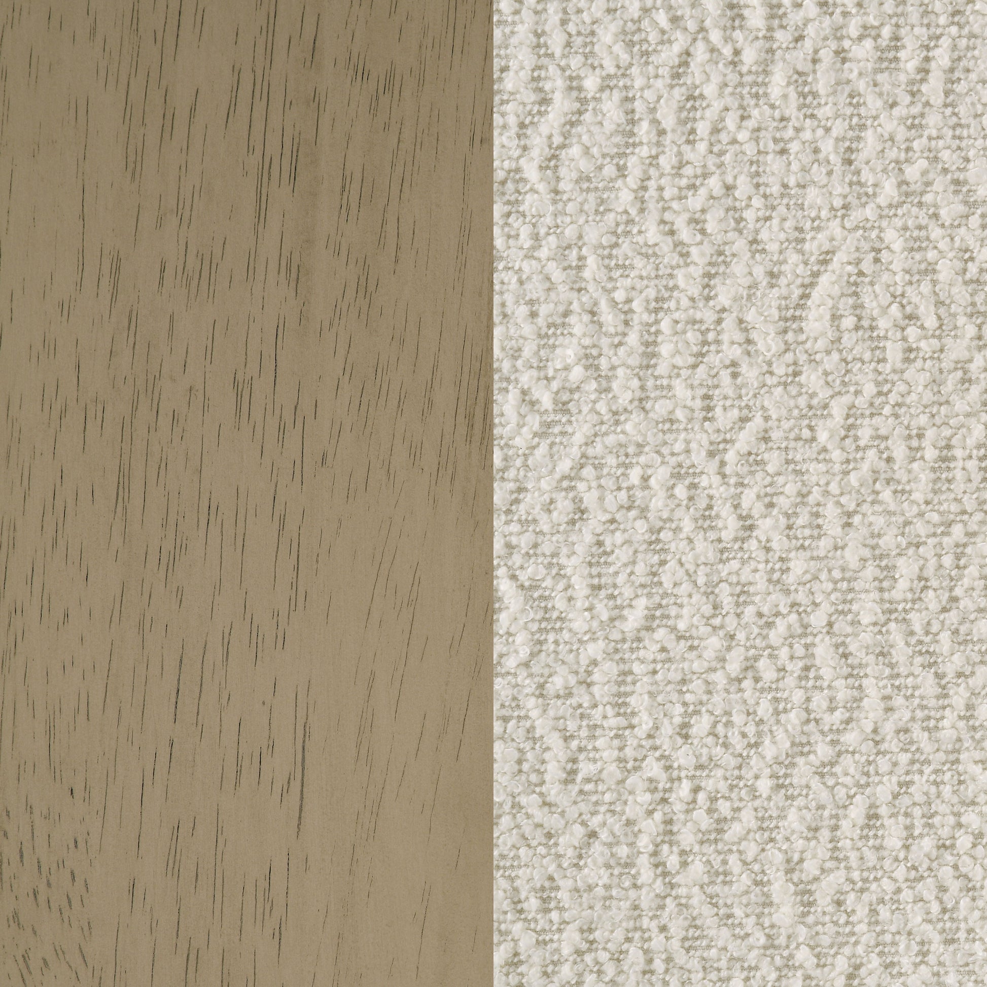 Kehoe Upholstered Counter Height Chair Cream and Natural Oak (Set of 2)
