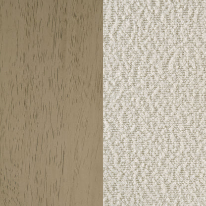 Kehoe Upholstered Counter Height Chair Cream and Natural Oak (Set of 2)