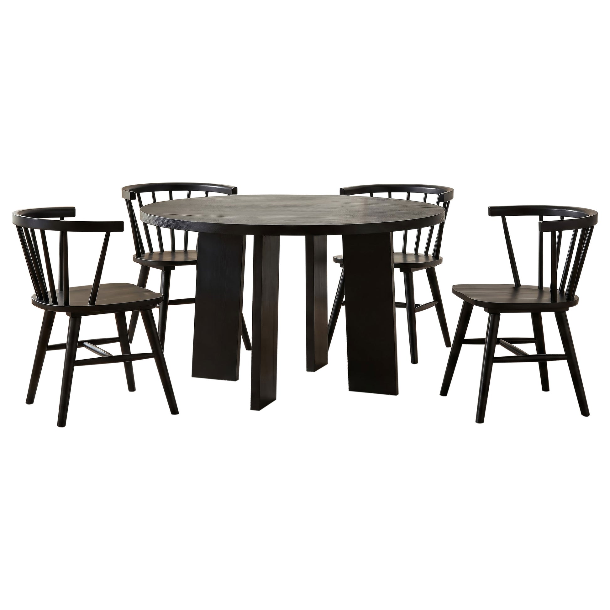 Strouse 5-piece Dining Set Black