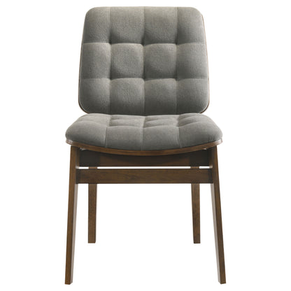 Strouse 5-piece Dining Set Grey and Walnut