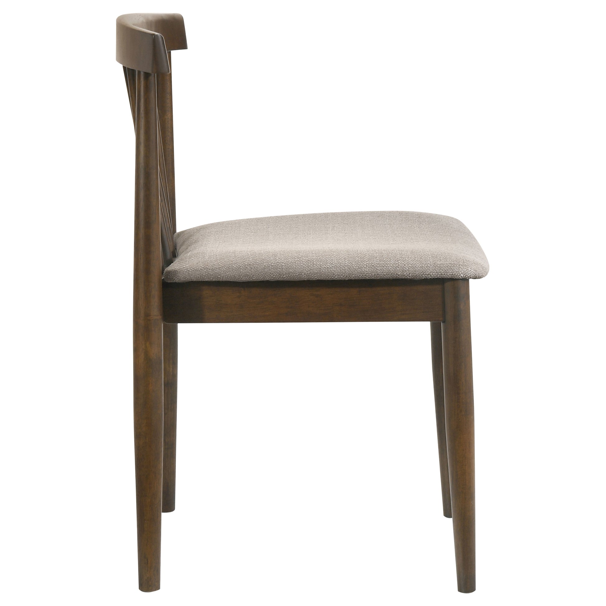Cullen Dining Side Chair Upholstered Seat Walnut (Set of 2)
