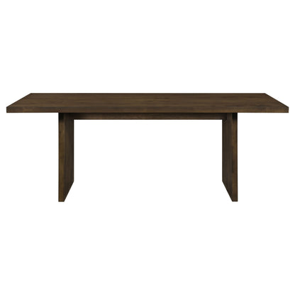 Decker 7-piece 82-inch Rectangular Dining Set Wheat and Walnut