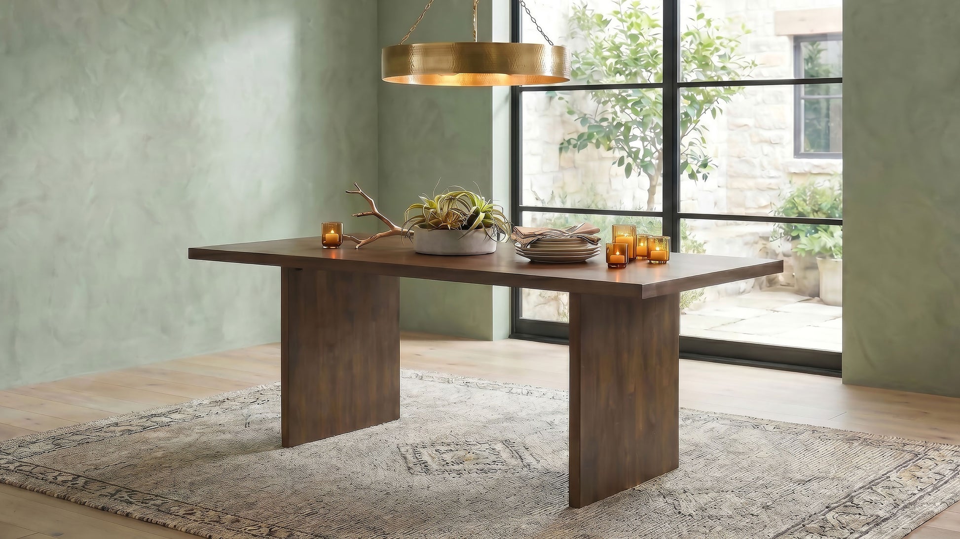 Decker 82-inch Rectangular Wood Dining Table Walnut