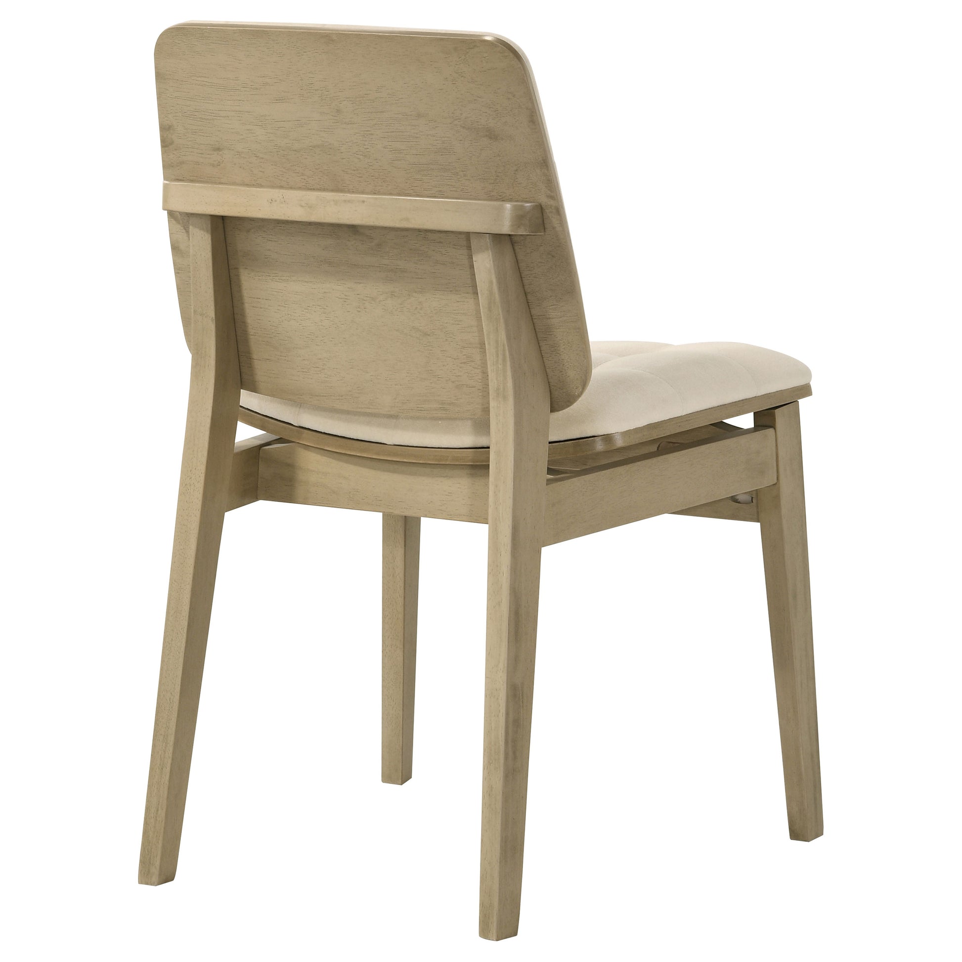 Redbridge Upholstered Side Chair Cream and Natural Oak (Set of 2)