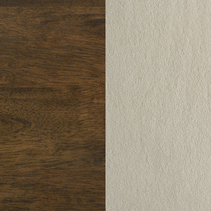 Redbridge Upholstered Counter Chair Cream and Walnut (Set of 2)