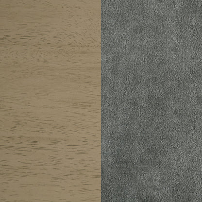 Redbridge Upholstered Side Chair Grey and Natural Oak (Set of 2)
