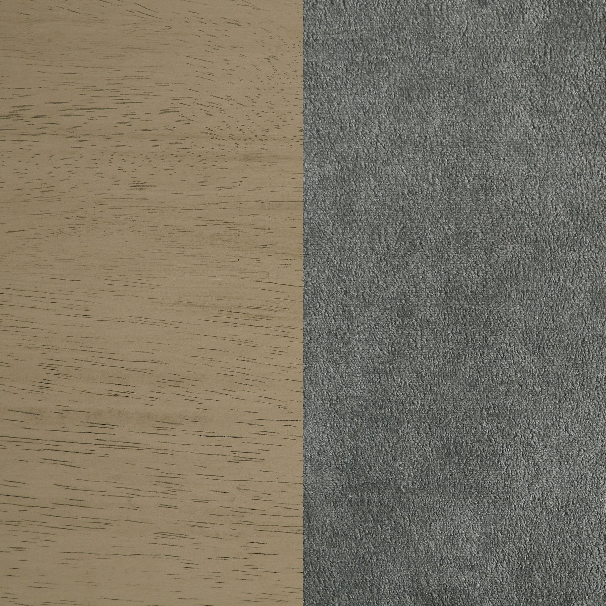 Redbridge Upholstered Counter Chair Grey and Natural Oak (Set of 2)