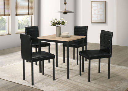 Garza Space Saving Rectangular Dining Table Greige Oak