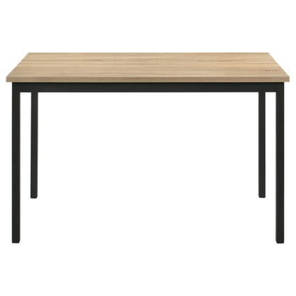 Garza 5-piece Rectangular Dining Table Greige Oak