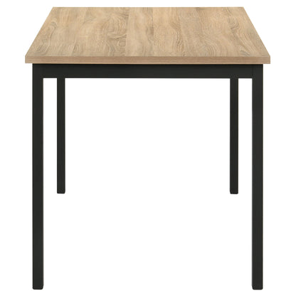 Garza 5-piece Rectangular Dining Table Greige Oak
