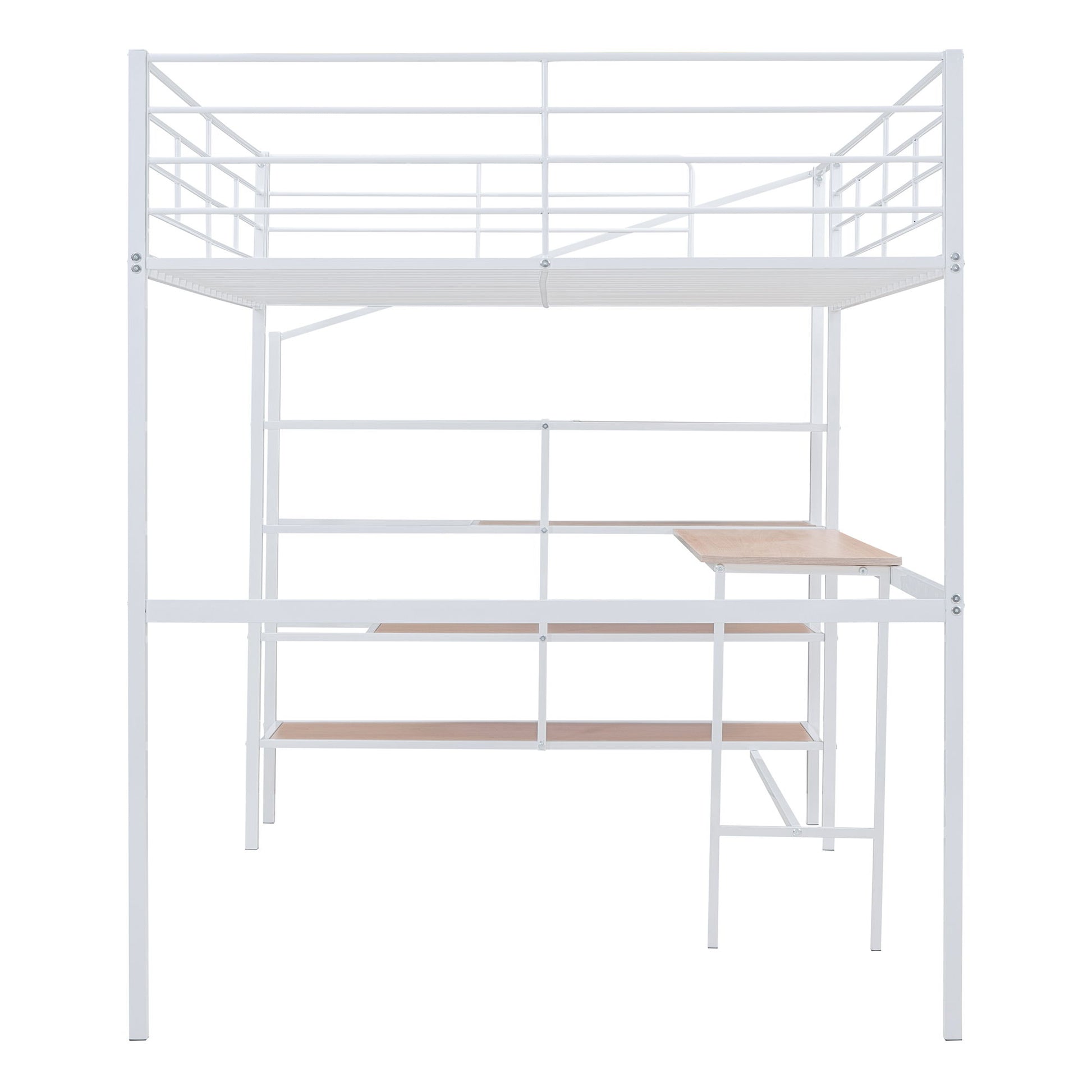 Loft Bed With Desk And Lateral Storage Ladder - The Sleep Loft - Online Mattress Showroom NYC