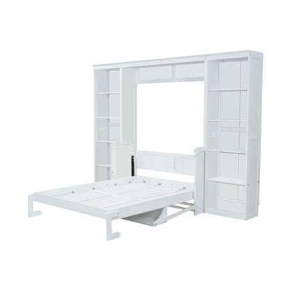 Murphy Bed With Desk And Bookshelf - The Sleep Loft - Online Mattress Showroom NYC