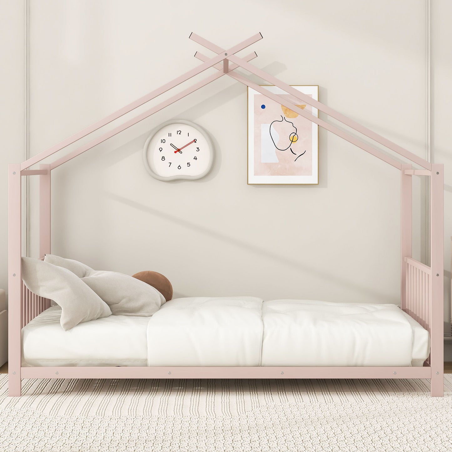 Metal House Platform Bed With Modern Design And Durable Frame - The Sleep Loft - Online Mattress Showroom NYC