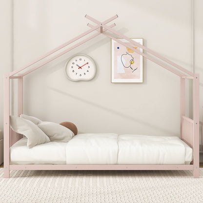 Metal House Platform Bed With Modern Design And Durable Frame - The Sleep Loft - Online Mattress Showroom NYC