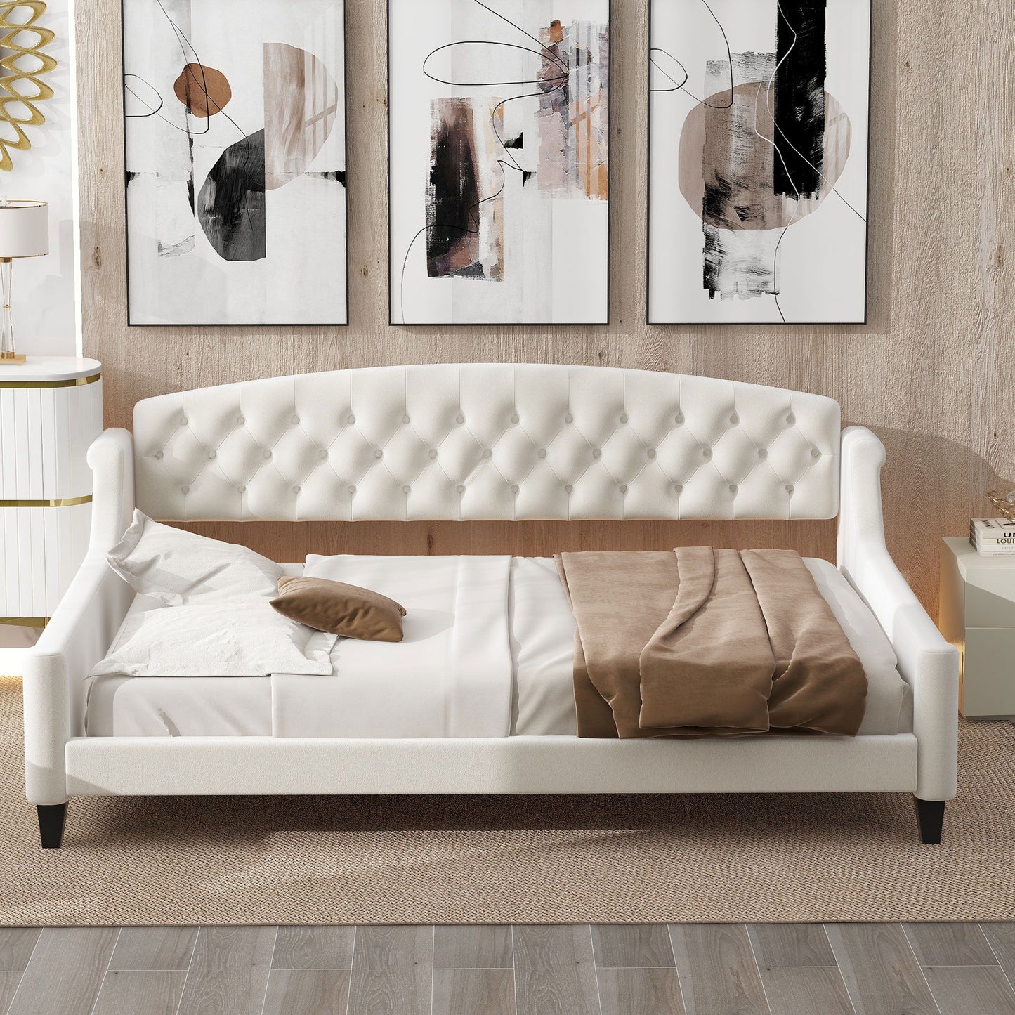 Modern Tufted Button Daybed - The Sleep Loft - Online Mattress Showroom NYC