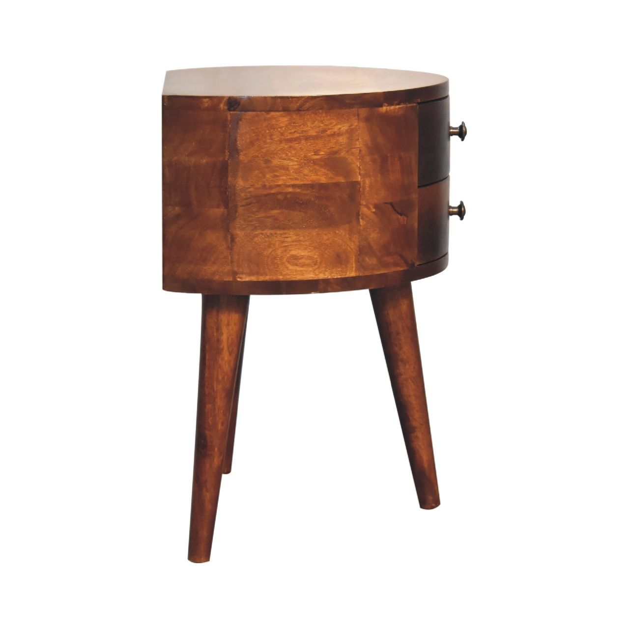 Odyssey - Tripod Bedside Table - Chestnut - The Sleep Loft - Online Mattress Showroom NYC