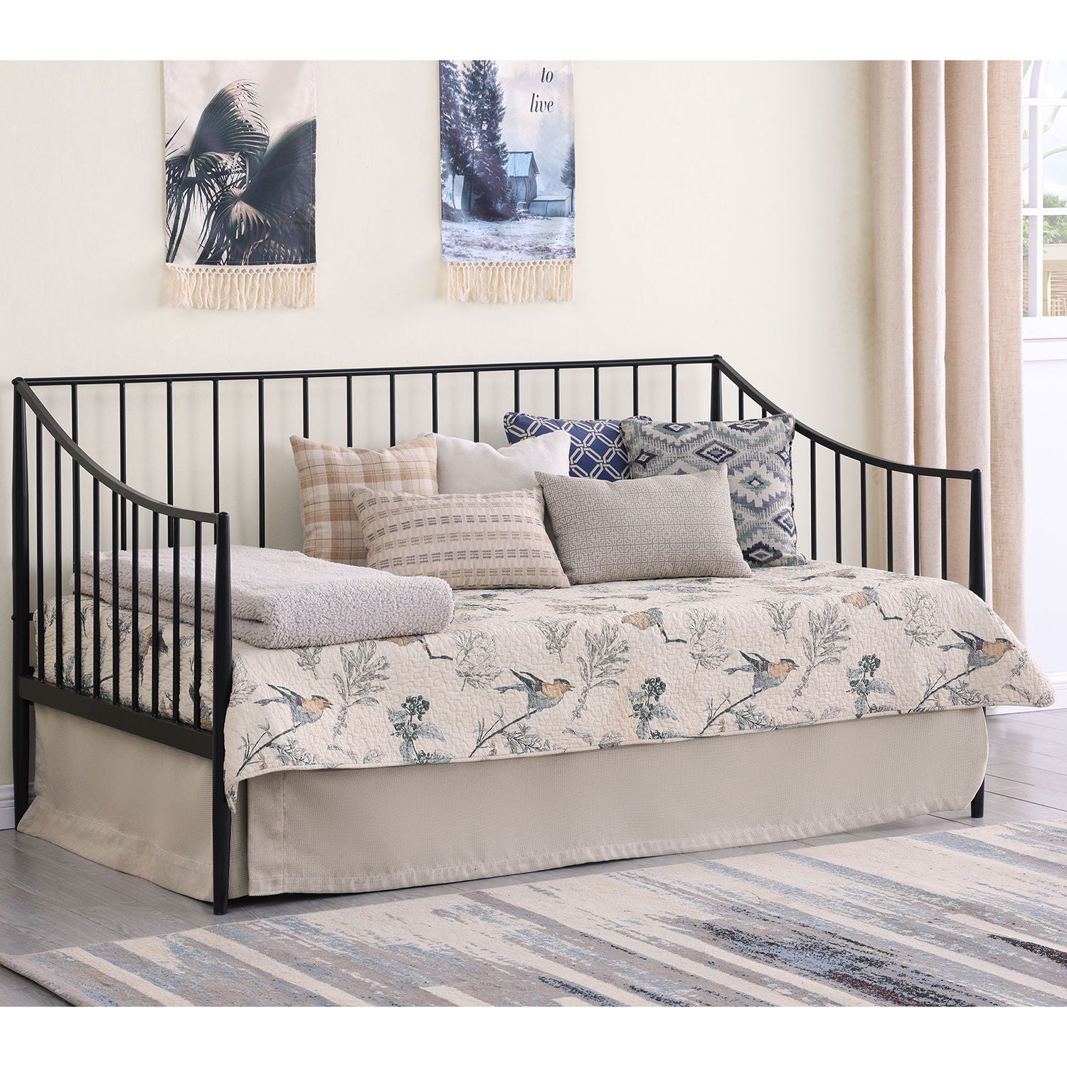 Jeremy - Twin Daybed Frame With Storage - Black - The Sleep Loft - Online Mattress Showroom NYC