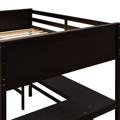 Loft Bed With Shelves With Desk - The Sleep Loft - Online Mattress Showroom NYC
