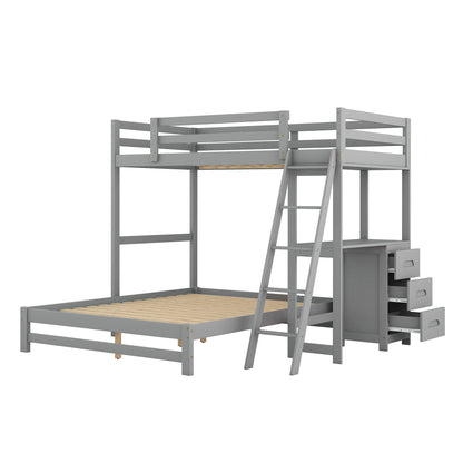 Bunk Bed With Built In Desk And 3 Drawers - The Sleep Loft - Online Mattress Showroom NYC