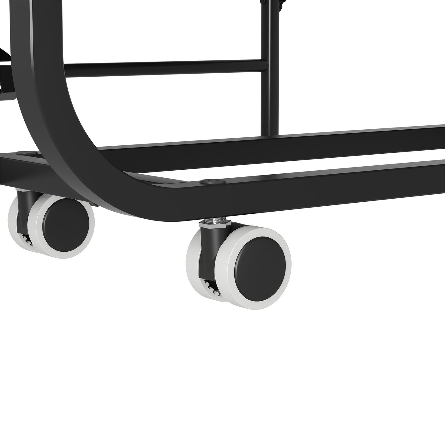 Twin Adjustable Headboard Folding Bed With Memory Foam Mattress, Heavy-Duty Frame Cot For Tall People, Portable Guest On Wheels - Black - The Sleep Loft - Online Mattress Showroom NYC