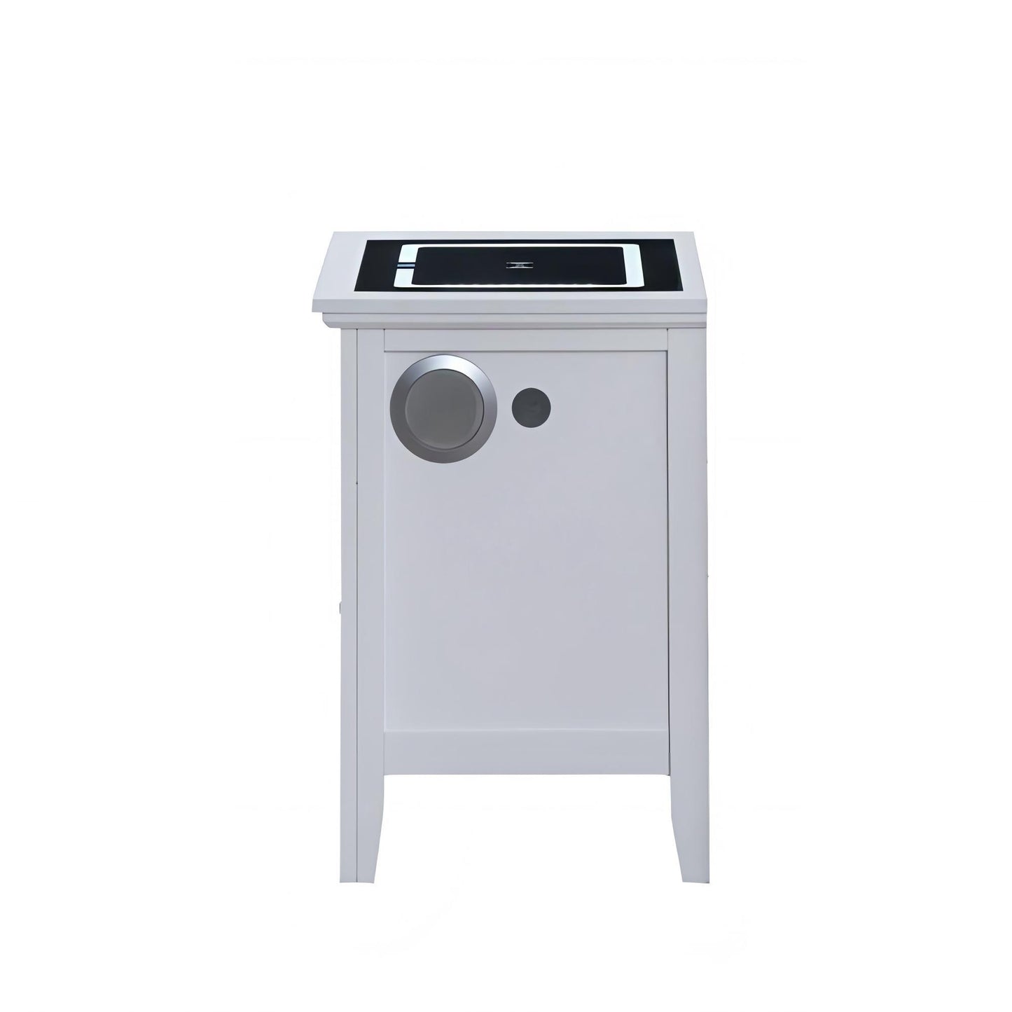 Hammond - Smart 3 Drawer Nightstand With USB Charging And Integrated Speakers - White - The Sleep Loft - Online Mattress Showroom NYC