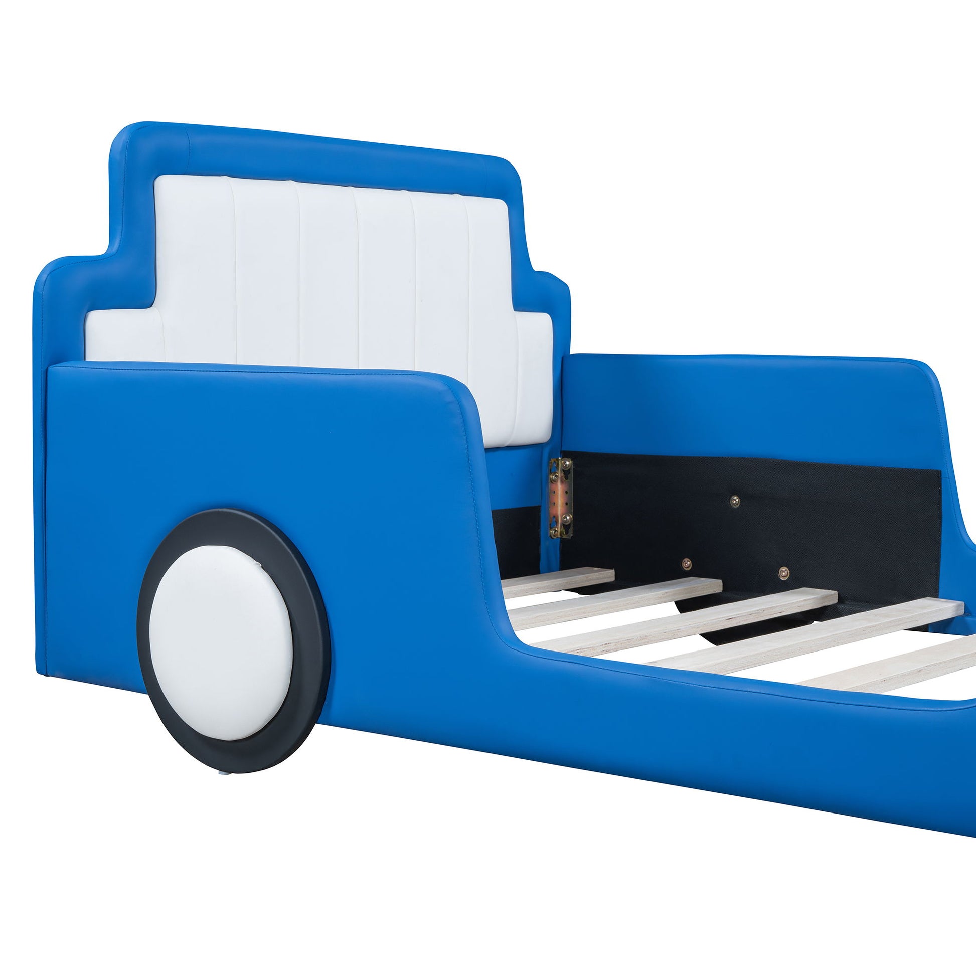 Race Car Shaped Platform Bed With Wheels - The Sleep Loft - Online Mattress Showroom NYC