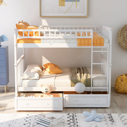 Bunk Bed With Drawers, Convertible Design - The Sleep Loft - Online Mattress Showroom NYC