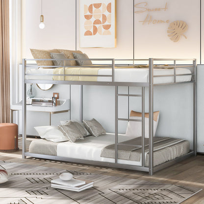 Metal Bunk Bed, Low Bunk Bed With Ladder - The Sleep Loft - Online Mattress Showroom NYC