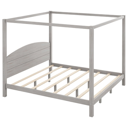 anopy Platform Bed With Headboard And Support Legs - The Sleep Loft - Online Mattress Showroom NYC