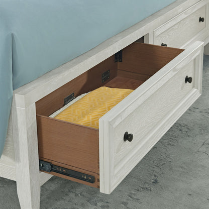 Storage Bed With Panel Headboard And Spacious Footboard Drawers - The Sleep Loft - Online Mattress Showroom NYC