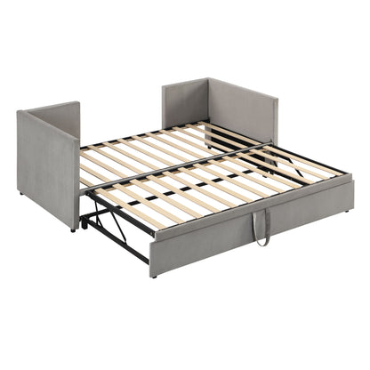 Twin Size Upholstered Daybed With Pop Up Trundle - The Sleep Loft - Online Mattress Showroom NYC