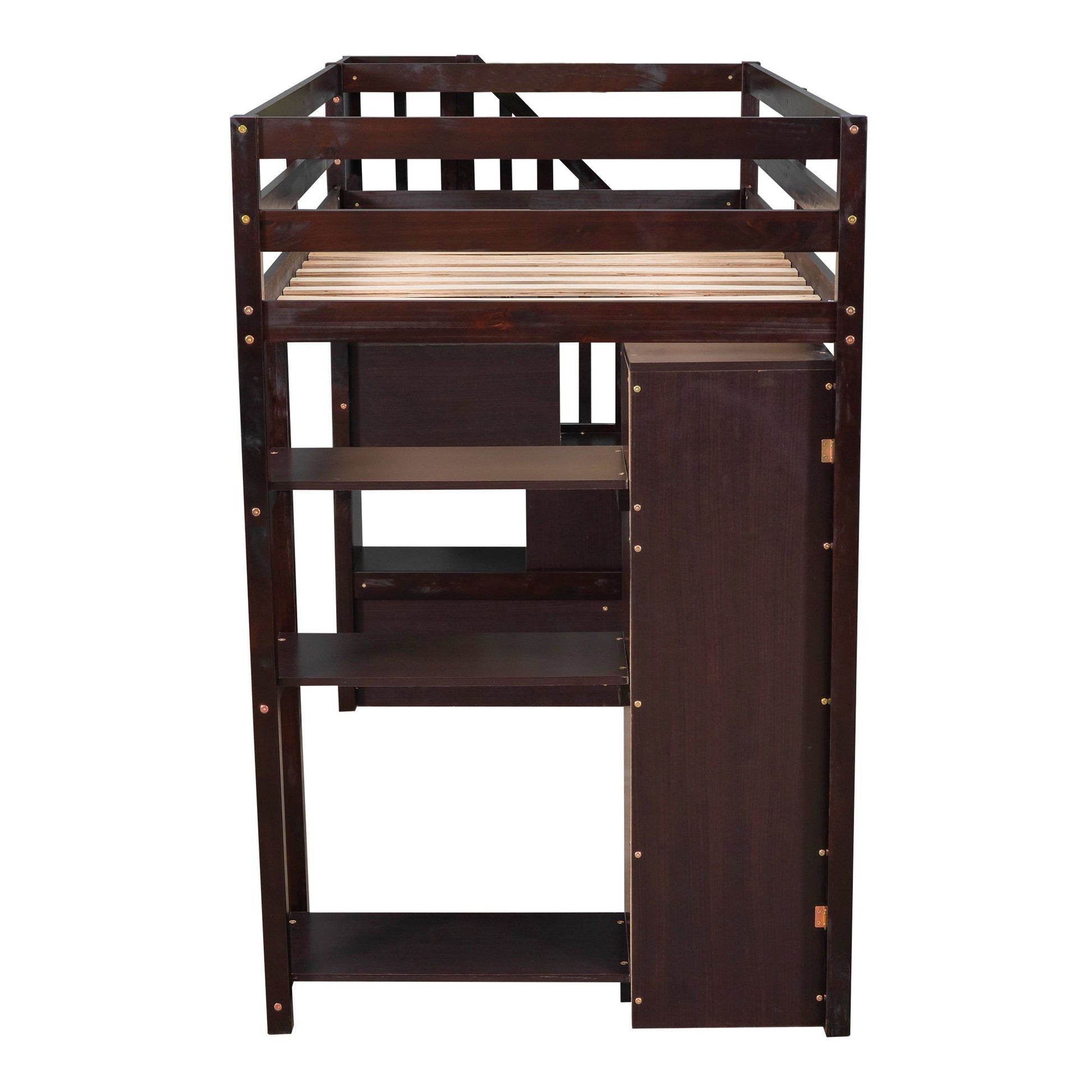 Loft Bed With Storage Drawers And Stairs With Shelves - The Sleep Loft - Online Mattress Showroom NYC