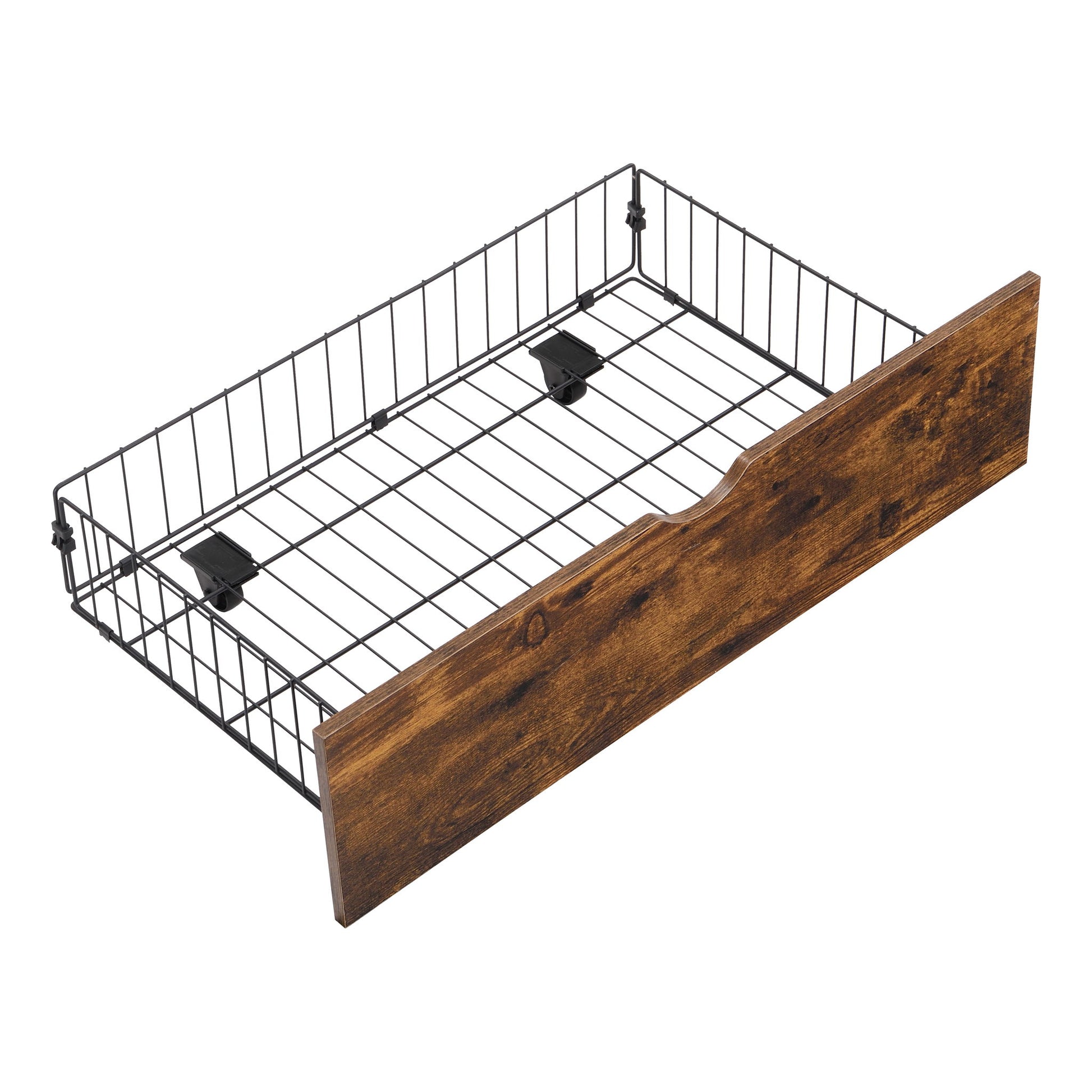 Modern Metal Platform Bed Frame With Wooden Headboard, USB Charging Station, Storage Drawers - The Sleep Loft - Online Mattress Showroom NYC