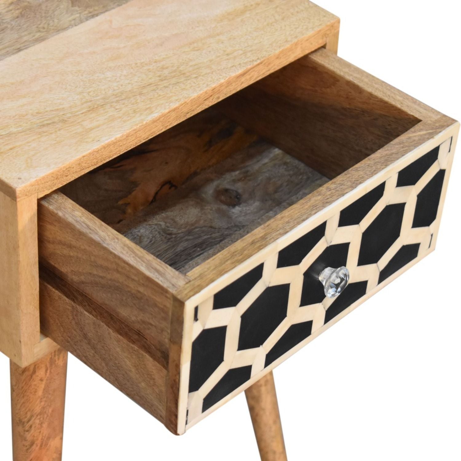 Inlay Bone Inlay Drawer Nightstand - The Sleep Loft - Online Mattress Showroom NYC