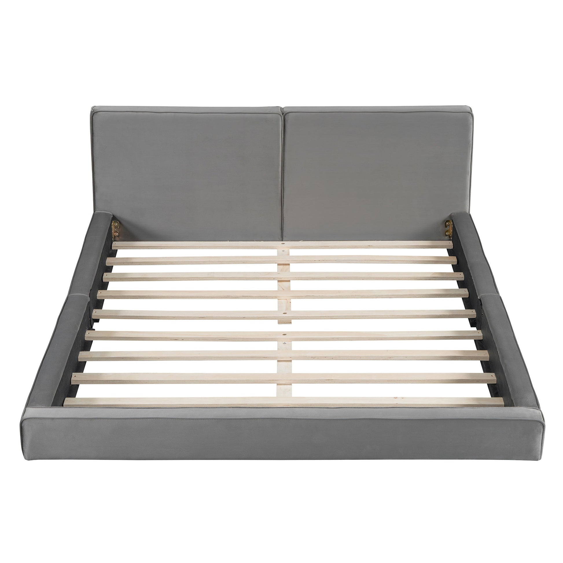 Upholstered Platform Bed, Grounded Bed With Solid Frame - The Sleep Loft - Online Mattress Showroom NYC