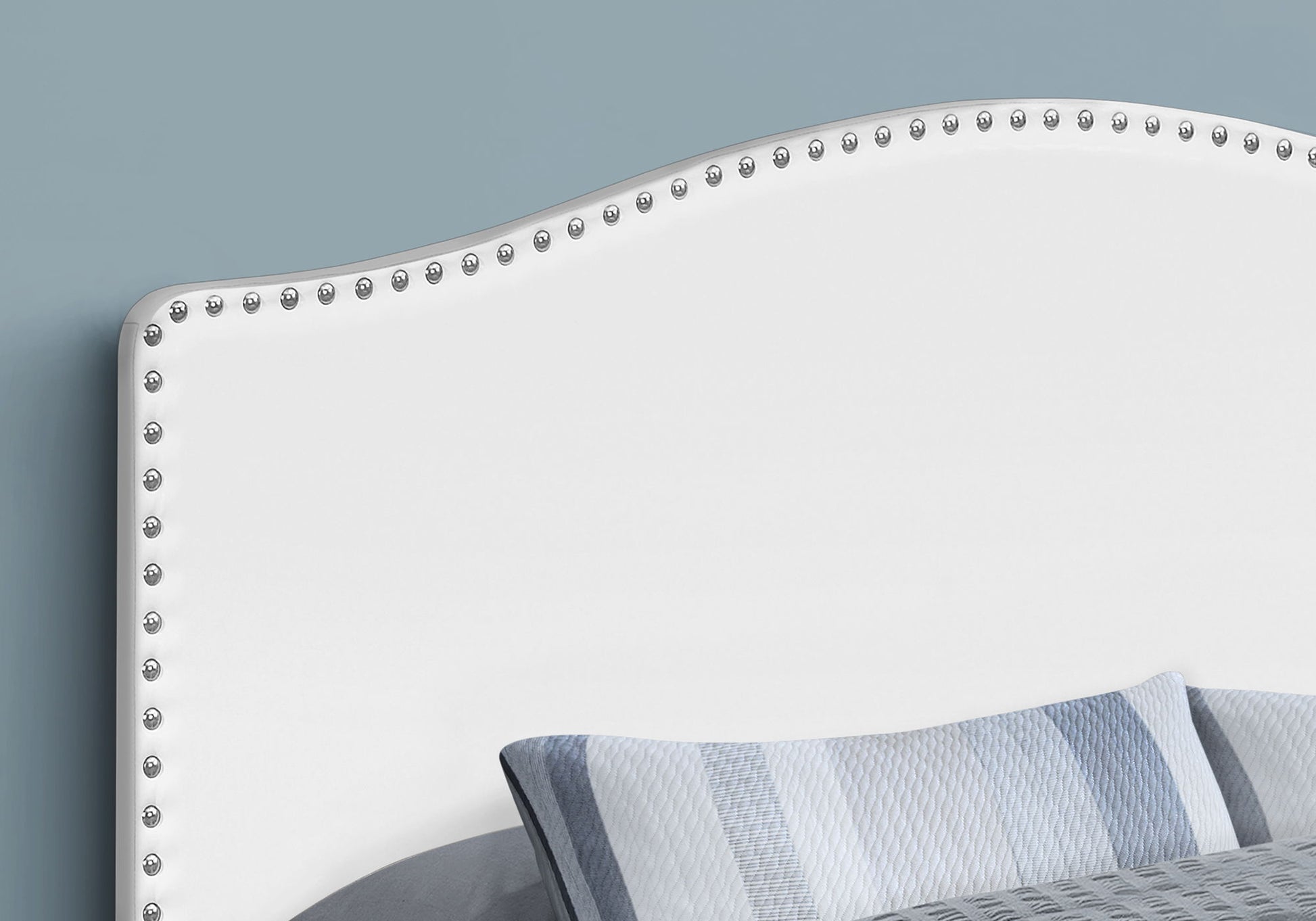 Queen Size, Bed Headboard Only, Upholstered, Transitional - White - The Sleep Loft - Online Mattress Showroom NYC