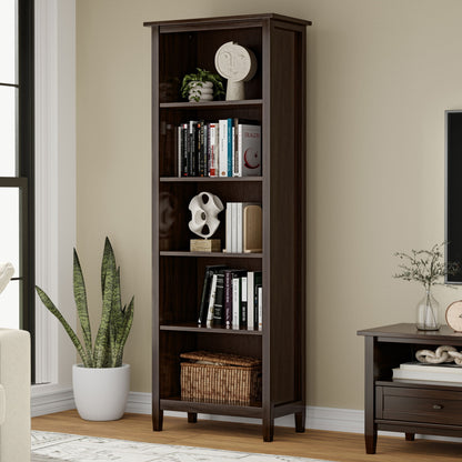 Warm Shaker - 5 Shelf Bookcase - The Sleep Loft - Online Mattress Showroom NYC