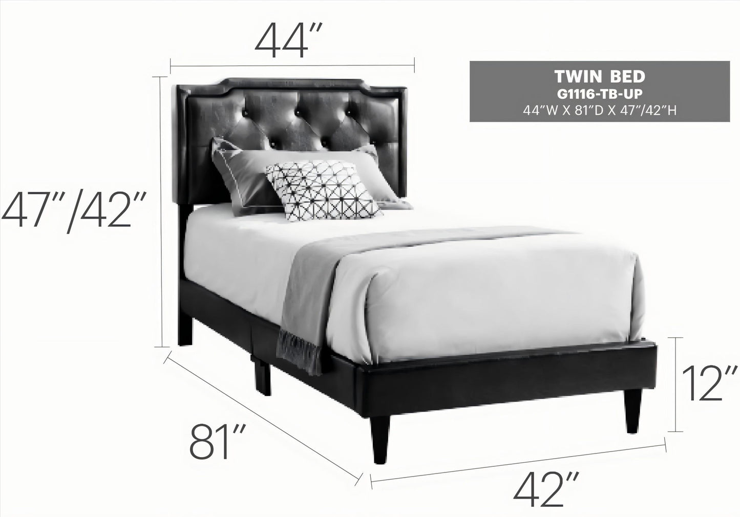 Button Tufted Bed Charming For Cozy Spaces - The Sleep Loft - Online Mattress Showroom NYC