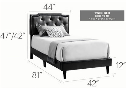 Button Tufted Bed Charming For Cozy Spaces - The Sleep Loft - Online Mattress Showroom NYC