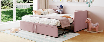 Twin Size Upholstered Daybed With Pop Up Trundle - The Sleep Loft - Online Mattress Showroom NYC